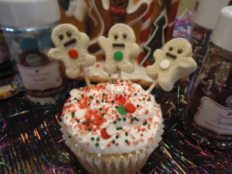 Gingerbread Cupcakes, Christmas Gingerbread Cupcakes, Christmas Cupcakes